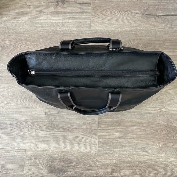 Coach Heritage Web Leather Weekend Tote Style F71169 - Picture 9 of 12